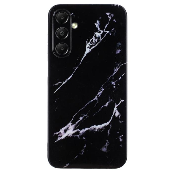 OEM - Samsung Galaxy A35 5G Skal Mjuk TPU Marble Mönster - Svart