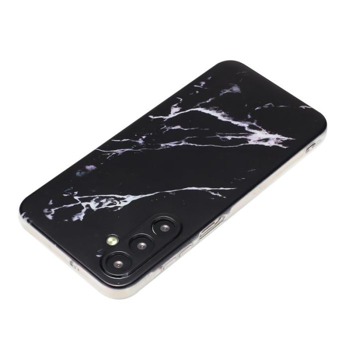 OEM - Samsung Galaxy A35 5G Skal Mjuk TPU Marble Mönster - Svart