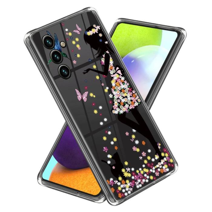 OEM - Samsung Galaxy A35 5G Skal Mönstertryckt Design TPU - Blomma Fe