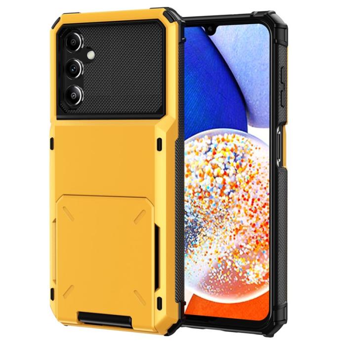 OEM - Samsung Galaxy A35 5G Skal PC+TPU Hybrid Skydd - Gul