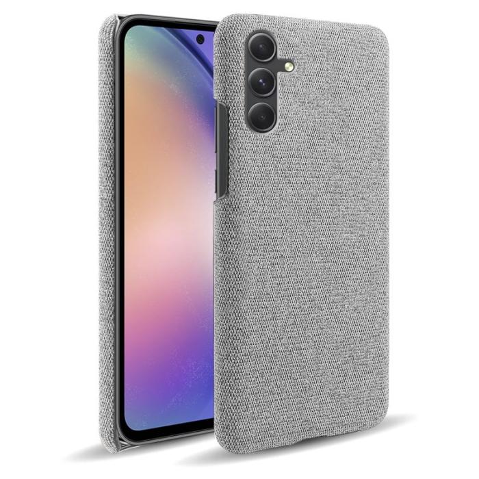 OEM - Samsung Galaxy A35 5G Skal PC+Tyger Stöttålig Mobilskydd - Ljusgrå