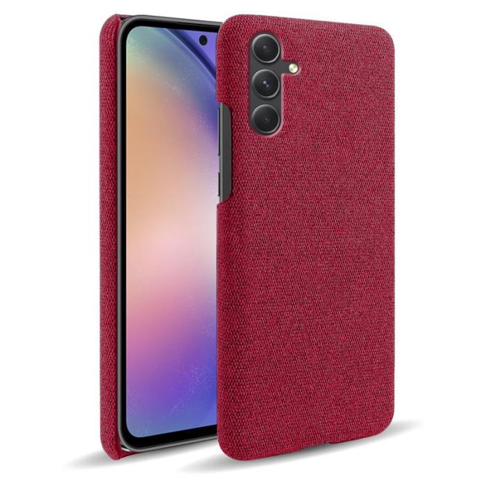 OEM - Samsung Galaxy A35 5G Skal PC+Tyger Stöttålig Mobilskydd - Röd