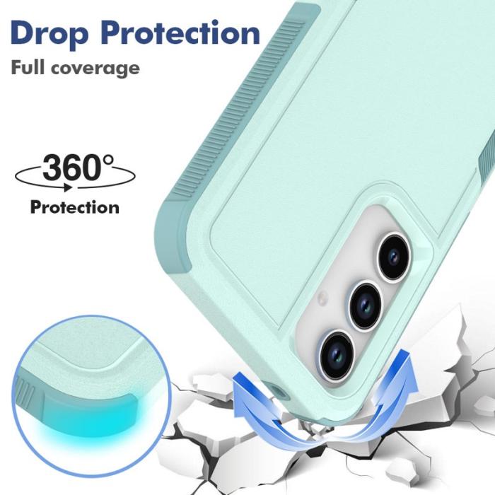 OEM - Samsung Galaxy A35 5G Skal Plast Drop-Skydd - Mintgrön