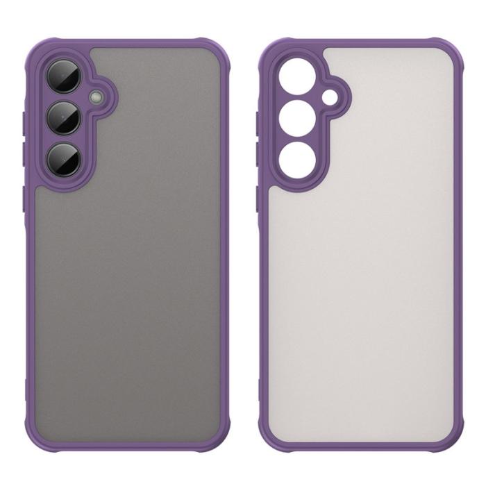 OEM - Samsung Galaxy A35 5G Skal Plast Frostad Genomskinlig - Lila