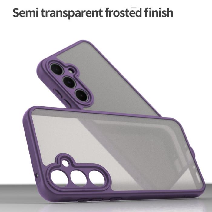 OEM - Samsung Galaxy A35 5G Skal Plast Frostad Genomskinlig - Lila