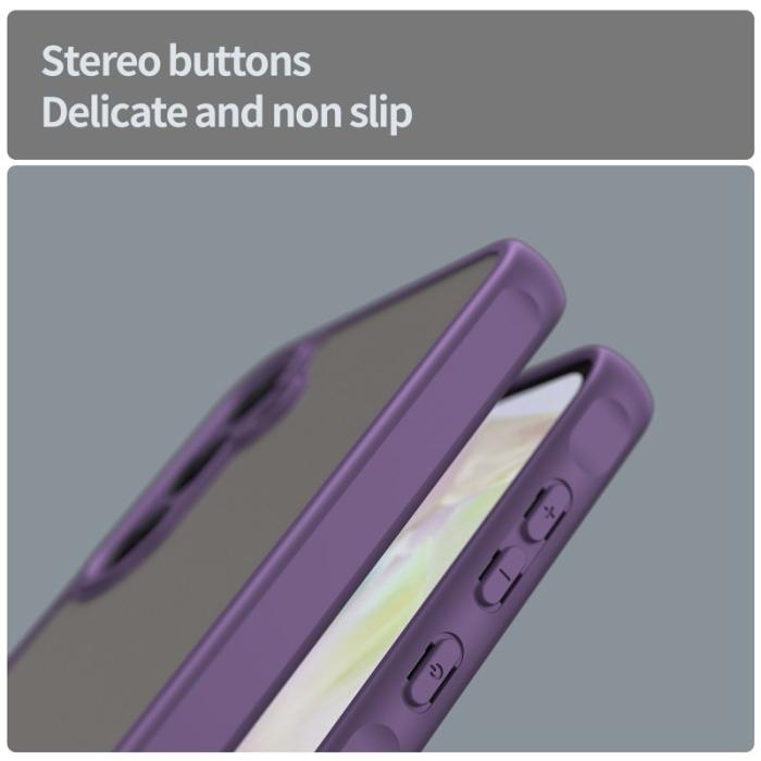 OEM - Samsung Galaxy A35 5G Skal Plast Frostad Genomskinlig - Lila