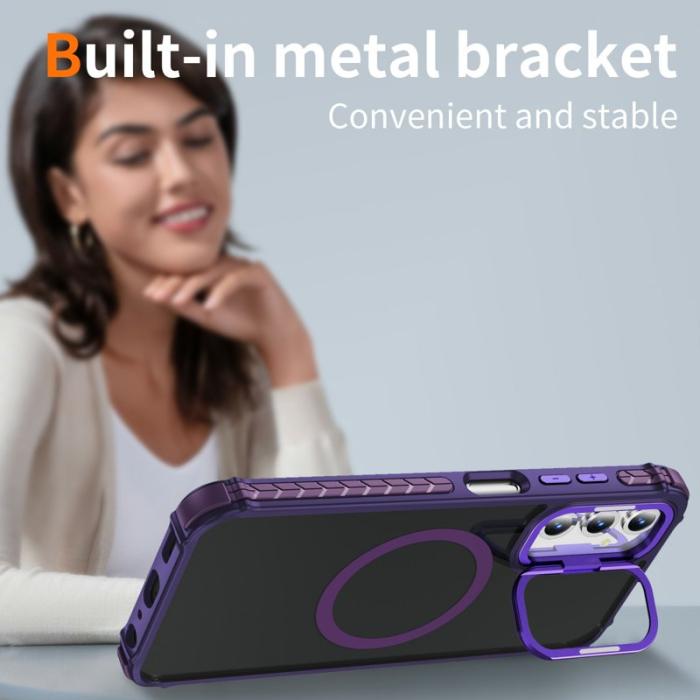 OEM - Samsung Galaxy A35 5G Skal Plast Matt Baksida Magnetisk - Lila