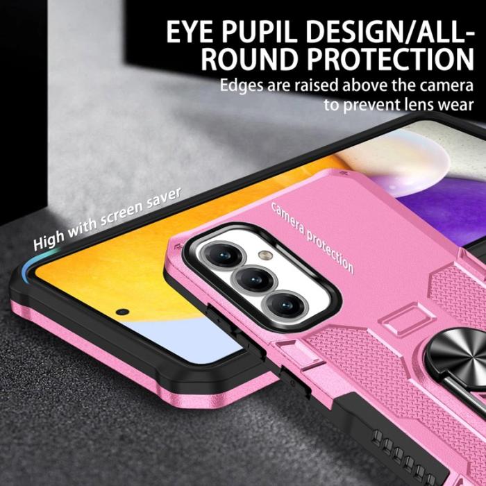 OEM - Samsung Galaxy A35 5G Skal Plast Stöd Kickstand - Rosa