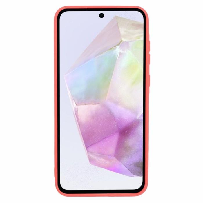 OEM - Samsung Galaxy A35 5G Skal Precise Cutout Mjuk TPU - Röd