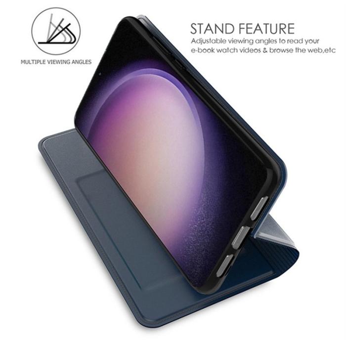 OEM - Samsung Galaxy A35 5G Skal PU Läder Inre TPU Fodral - Blå