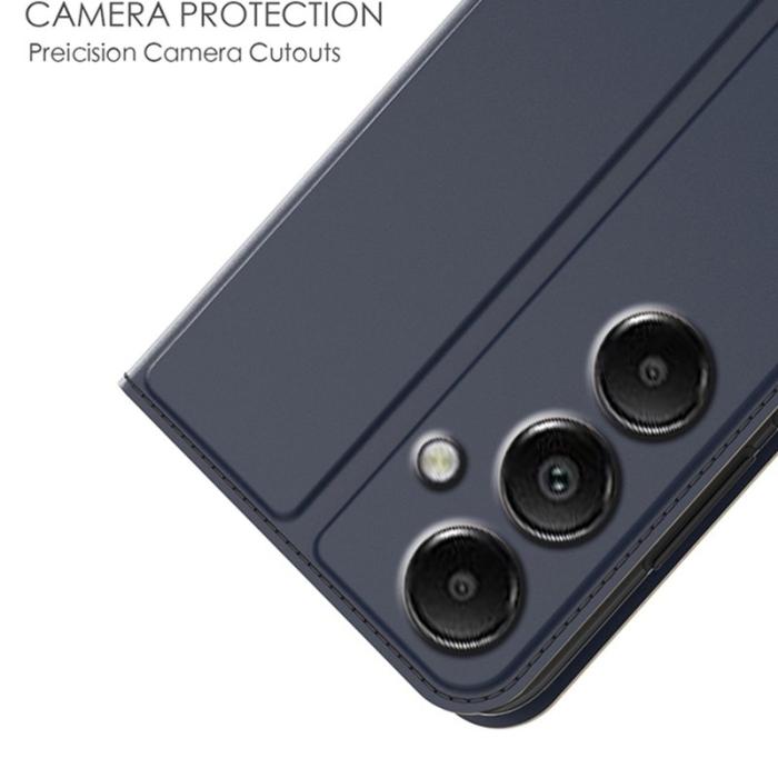 OEM - Samsung Galaxy A35 5G Skal PU Läder Inre TPU Fodral - Blå