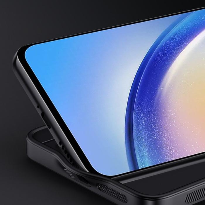 OEM - Samsung Galaxy A35 5G Skal Scratch-proof PU+PC+TPU - Svart