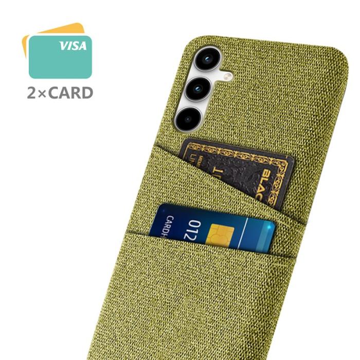 OEM - Samsung Galaxy A35 5G Skal Slim-Fit Plast + Tyg - Gul