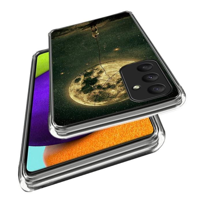 OEM - SAMSUNG Galaxy A35 5G Skal Soft TPU Slim Mönstertryck - Måne