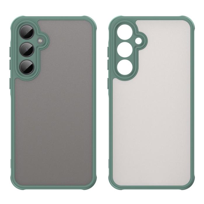 OEM - Samsung Galaxy A35 5G Skal Stöttåligt Airbags Frostad Plast - Grön