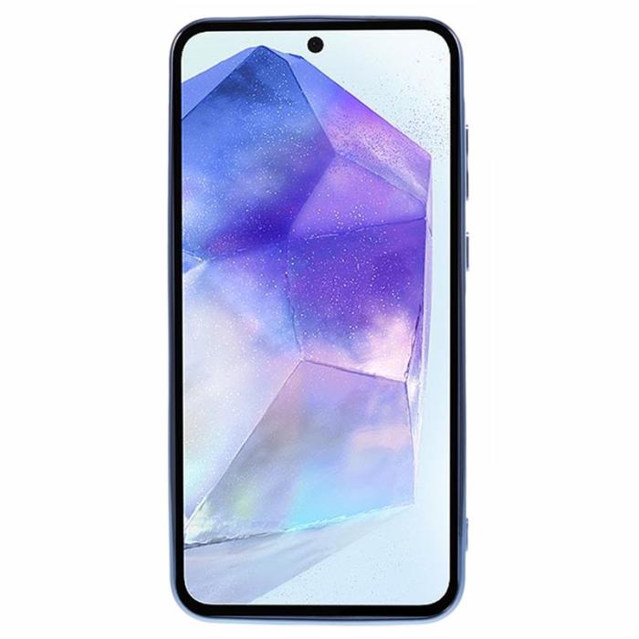 OEM - Samsung Galaxy A35 5G Skal TPU Electropläterade Kanter - Blå