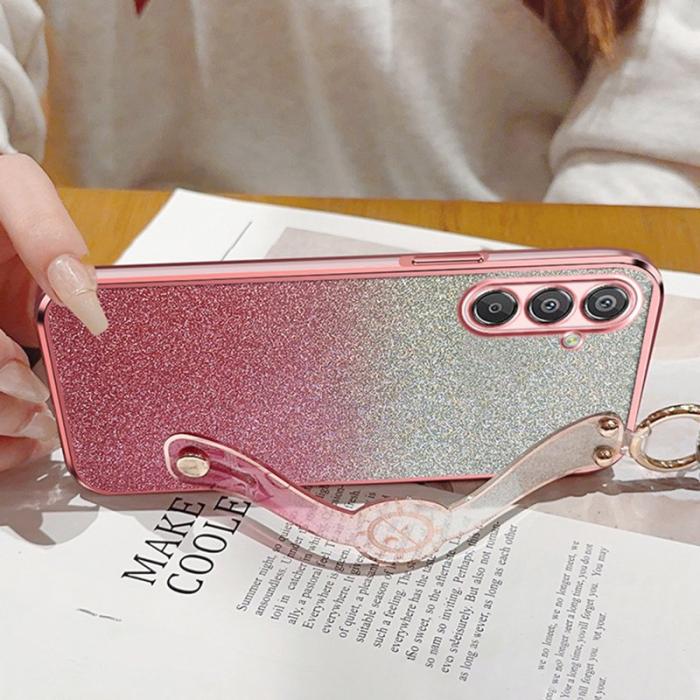 OEM - Samsung Galaxy A35 5G Skal TPU Electroplaterad Glitter - Lila