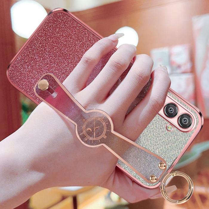 OEM - Samsung Galaxy A35 5G Skal TPU Electroplaterad Glitter - Lila