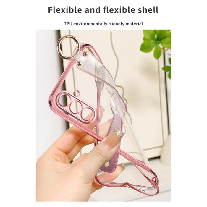 OEM - Samsung Galaxy A35 5G Skal TPU Electroplaterad Glitter - Lila