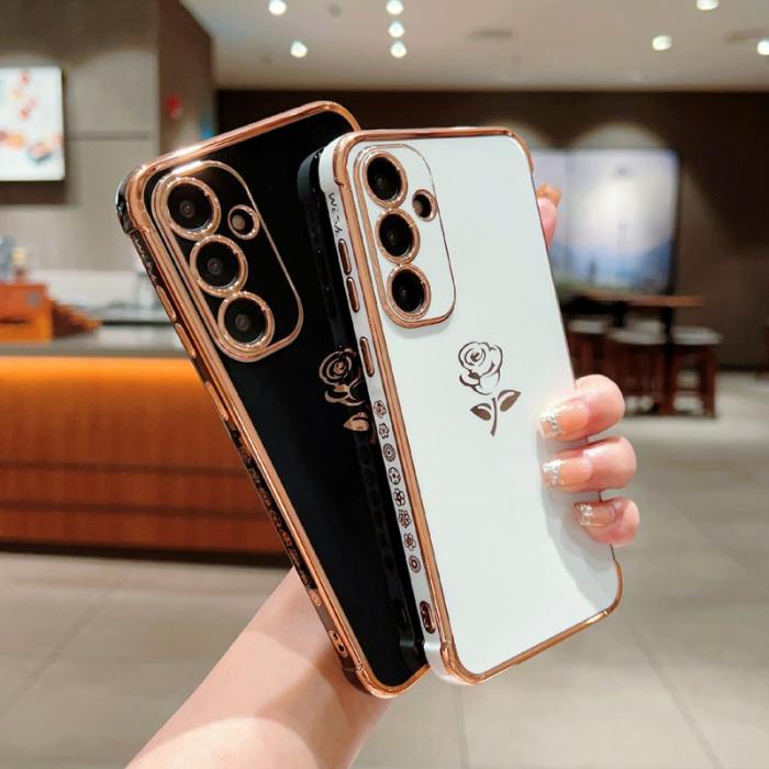 OEM - Samsung Galaxy A35 5G Skal TPU Electroplating Kantskydd - Svart