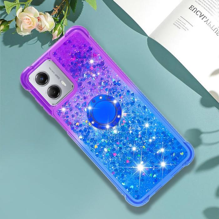 OEM - Samsung Galaxy A35 5G Skal TPU Gradiant Stöd Skydd - Lila+Himmelblå