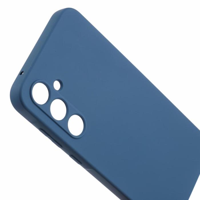 OEM - Samsung Galaxy A35 5G Skal TPU Gummi med Mjuk Fiberfoder - Safir