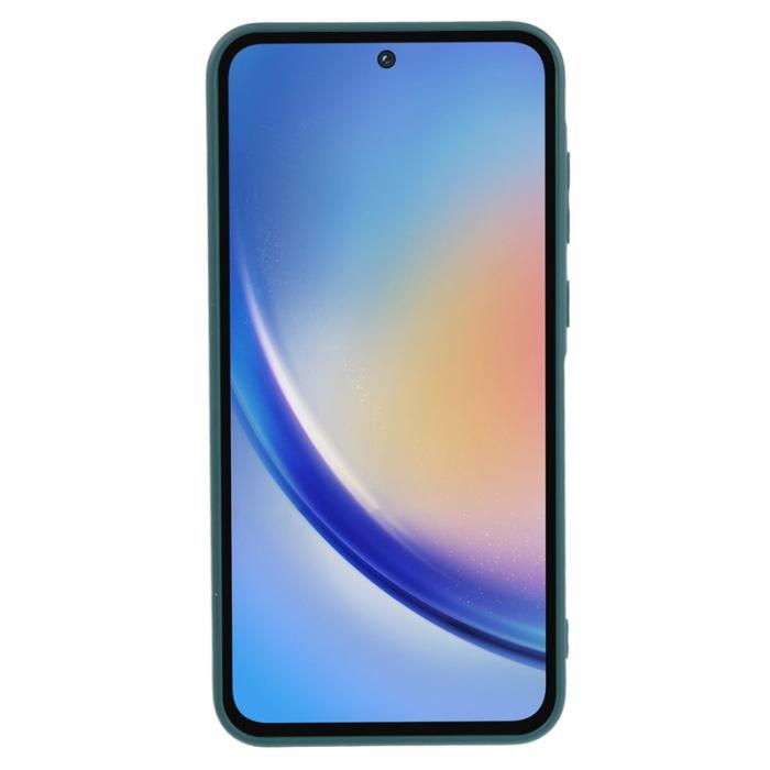 OEM - Samsung Galaxy A35 5G Skal TPU Gummi Med Mjuk Foder - Armégrön
