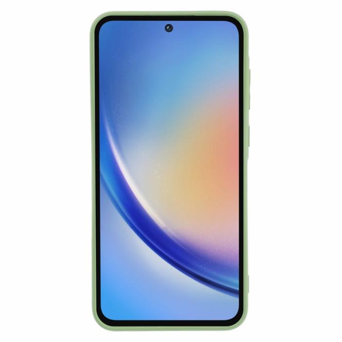 OEM - Samsung Galaxy A35 5G Skal TPU Gummi med Mjuk Foder - Matcha Grön