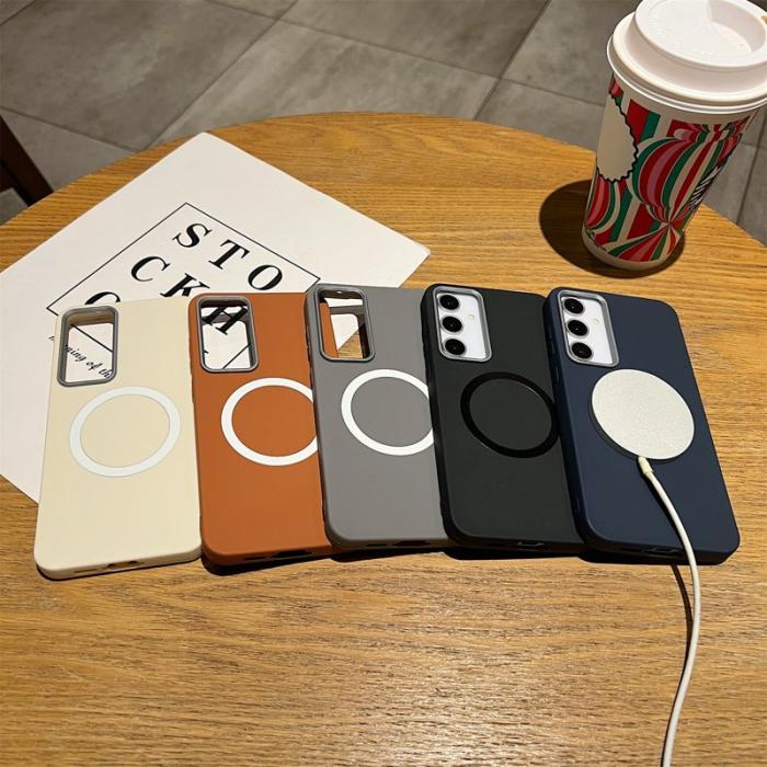 OEM - Samsung Galaxy A35 5G Skal TPU Lädertextur - Svart