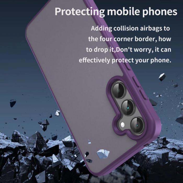 OEM - Samsung Galaxy A35 5G Skal TPU Matt Anti-Drop - Lila