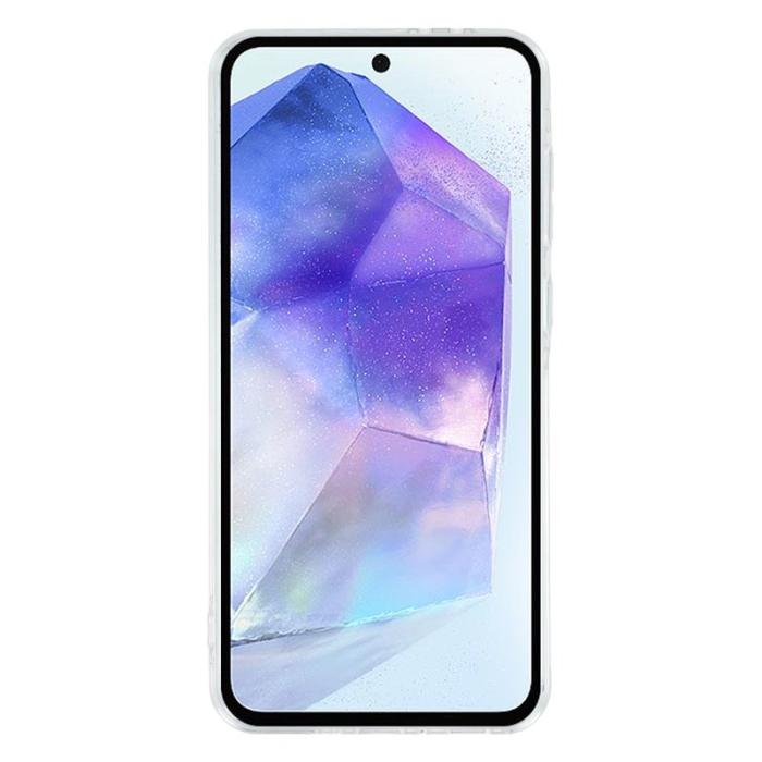 OEM - Samsung Galaxy A35 5G Skal TPU + PC Glitterkant - Stjärntransparent
