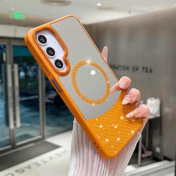 OEM - Samsung Galaxy A35 5G Skal TPU + PC Stöttåligt - Orange