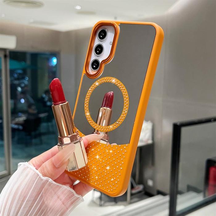 OEM - Samsung Galaxy A35 5G Skal TPU + PC Stöttåligt - Orange