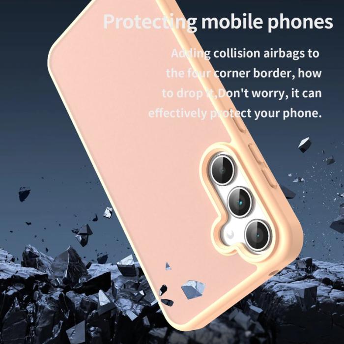 OEM - Samsung Galaxy A35 5G Skal TPU Plast Matt Anti-Drop - Rosa