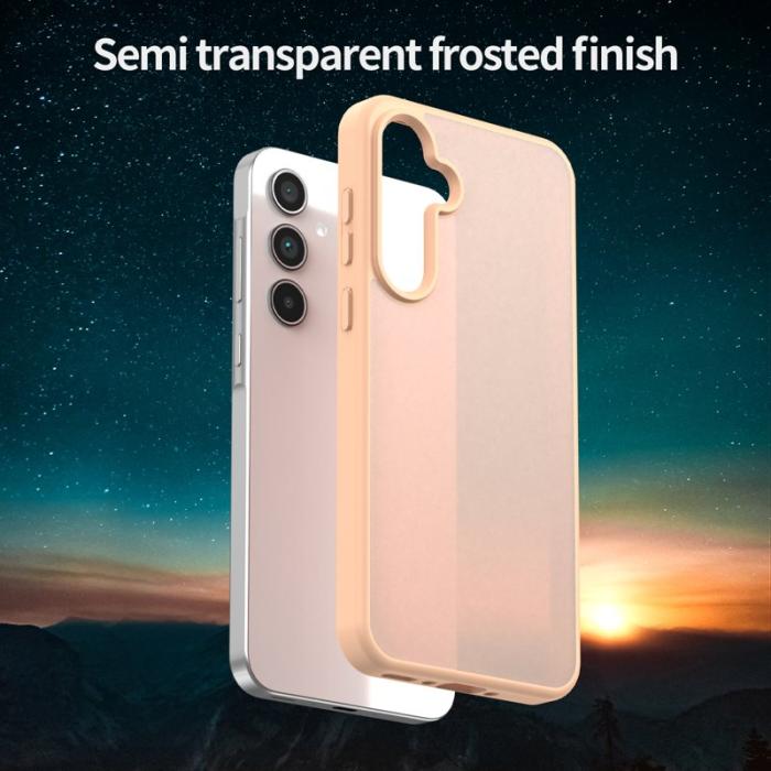 OEM - Samsung Galaxy A35 5G Skal TPU Plast Matt Anti-Drop - Rosa