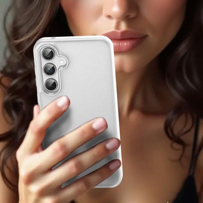 OEM - Samsung Galaxy A35 5G Skal TPU Plast - Matt Vit