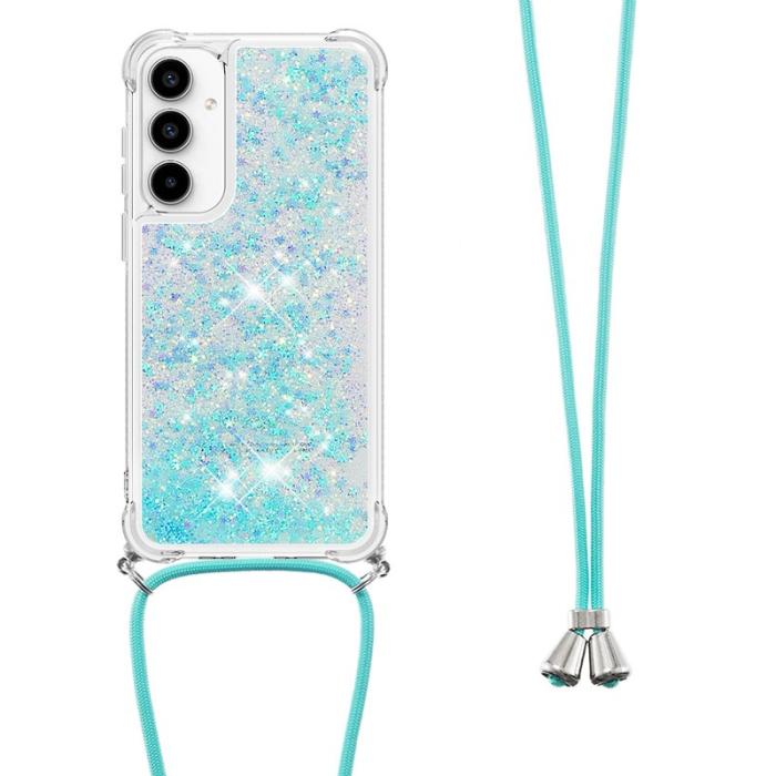 OEM - Samsung Galaxy A35 5G Skal TPU Quicksand Design - Blå / Pentagram