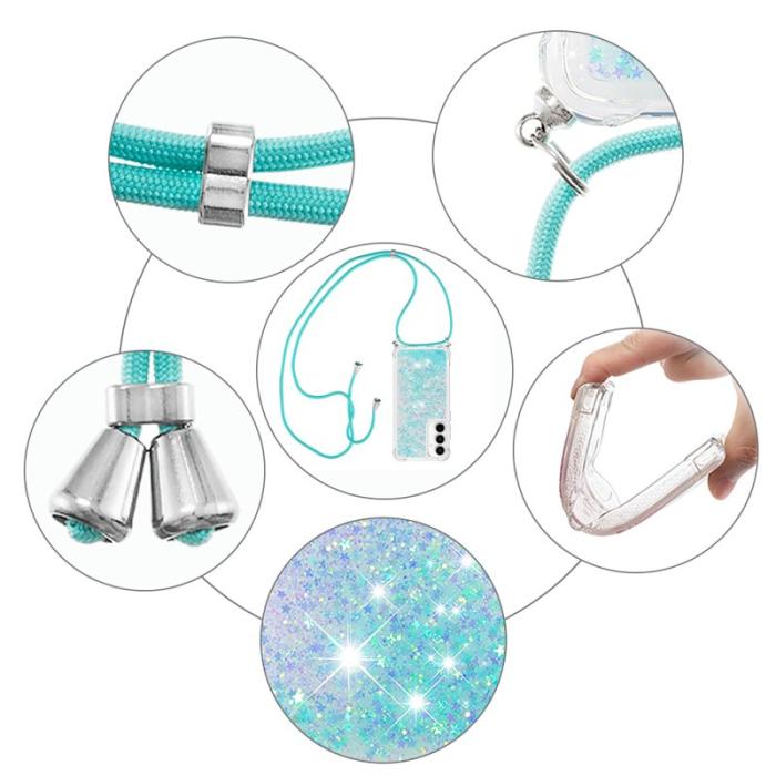 OEM - Samsung Galaxy A35 5G Skal TPU Quicksand Design - Blå / Pentagram