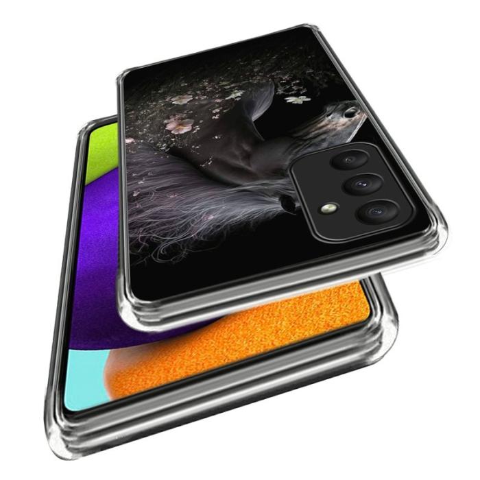 OEM - Samsung Galaxy A35 5G Skal TPU Slim Stöttåligt - Häst och Blomma