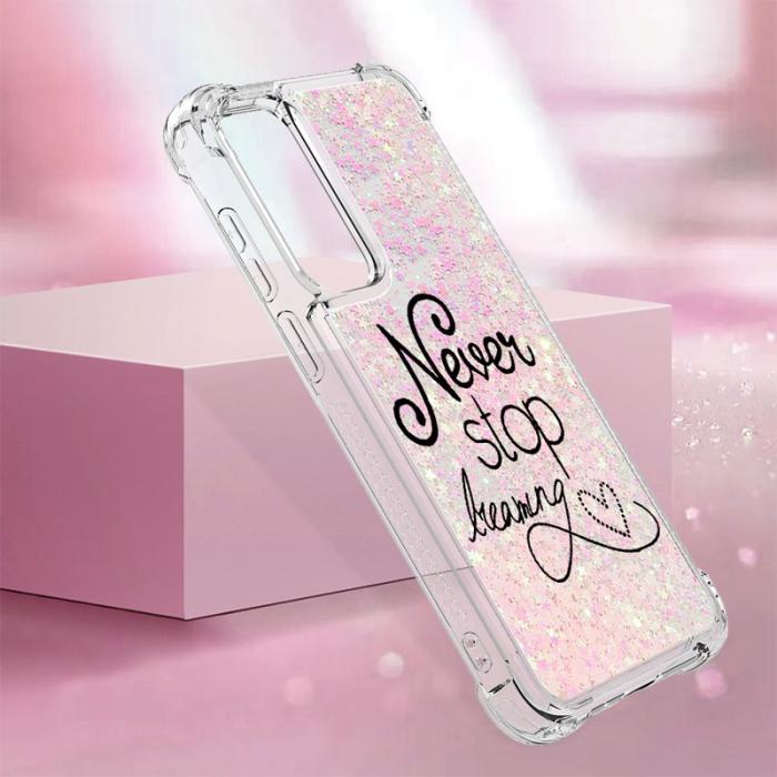 OEM - Samsung Galaxy A35 5G Skal TPU Snabbsand Mönster - Never Stop Dreaming