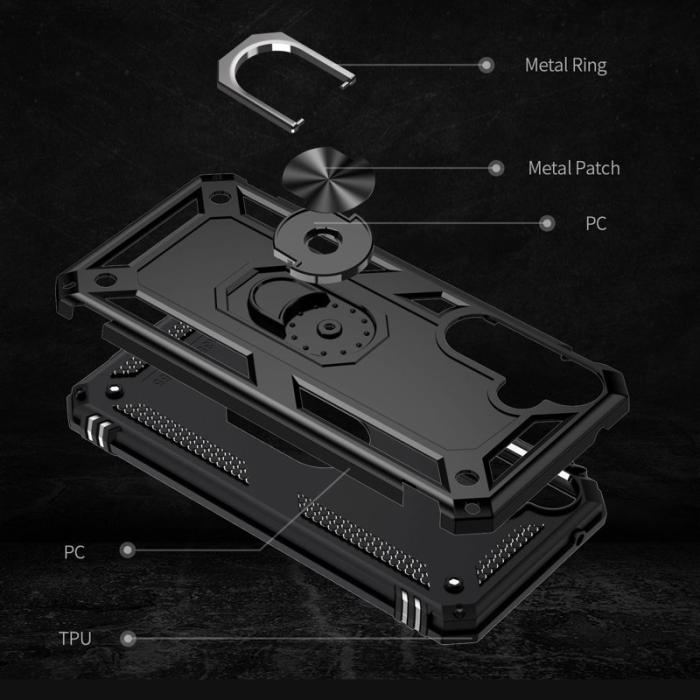 OEM - Samsung Galaxy A35 5G Skal TPU+PC Stöttålig Bakcover - Svart