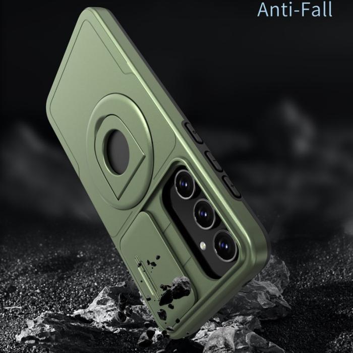 OEM - Samsung Galaxy A35 5G Skal TPU+PC Telefon Skydd - Grön