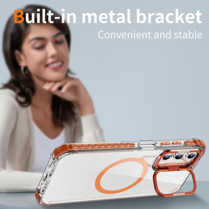 OEM - Samsung Galaxy A35 5G Skal Transparent med Linssupport - Orange