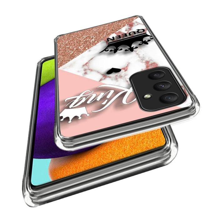 OEM - Samsung Galaxy A35 5G Skal Tunt Flexibelt TPU - Marmor Krona