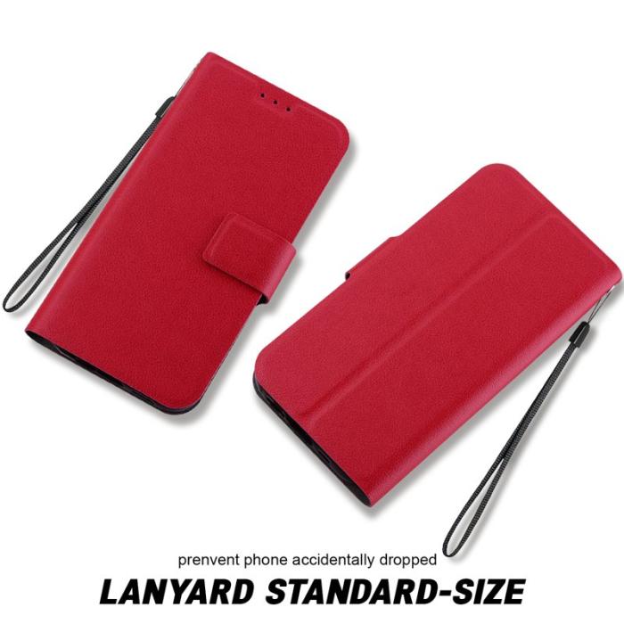 OEM - Samsung Galaxy A35 5G Skal Ultra-Tunn Konstläder + TPU - Röd