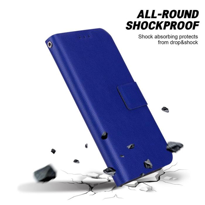 OEM - Samsung Galaxy A35 5G Skal Ultra-Tunn PU Läder + TPU - Blå