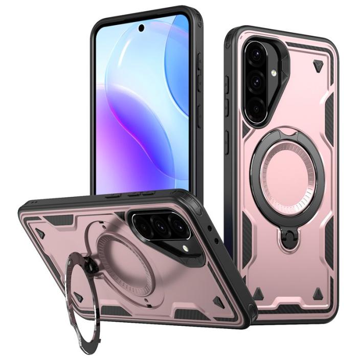 N/A - Samsung Galaxy A36 5G Skal Plast MagSafe Militärskydd - Roséguld