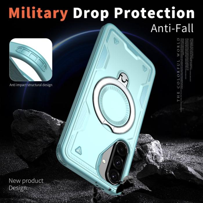 N/A - Samsung Galaxy A36 5G Skal Plast Militärskydd - Baby Blue