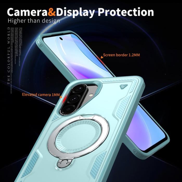 N/A - Samsung Galaxy A36 5G Skal Plast Militärskydd - Baby Blue