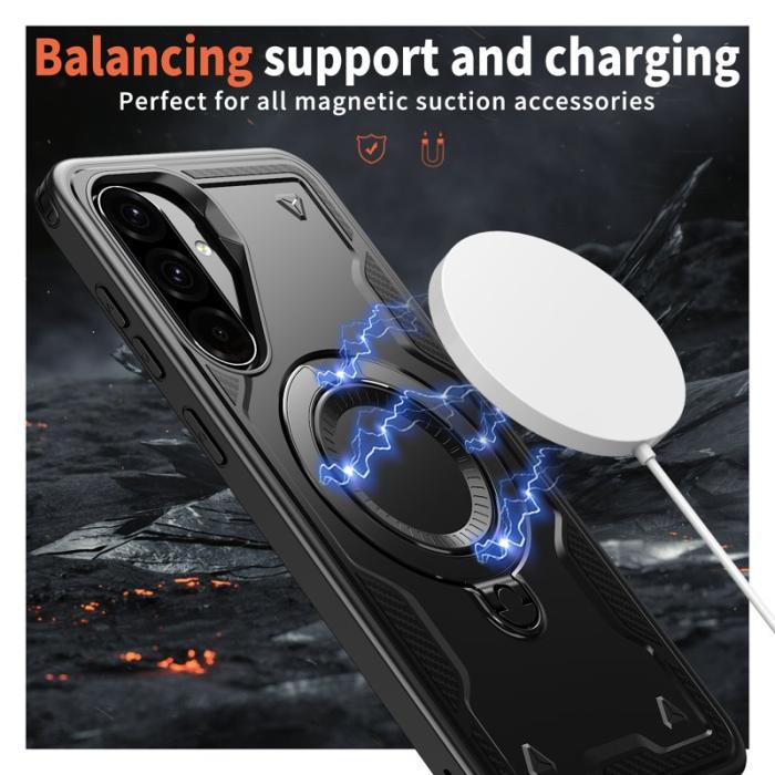 N/A - Samsung Galaxy A36 5G Skal Plast Militärskydd - Svart